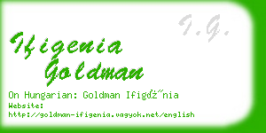 ifigenia goldman business card